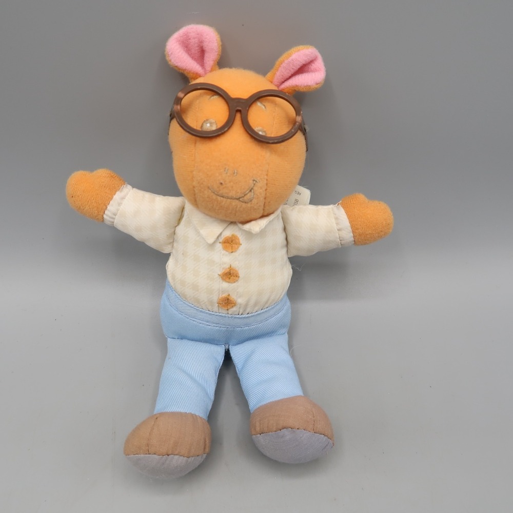 Vintage 1997 Playskool Arthur's Music Time Friends Plush 8" Doll PBS w glasses